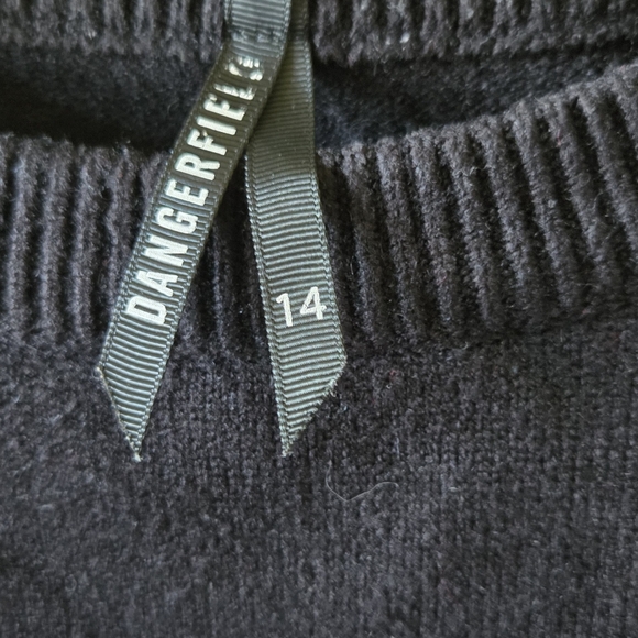 Dangerfield Black Sweater with Red Mushroom Design - Picture 5 of 6